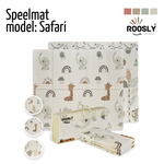 Roosly Speelmat & Speelkleed Baby 180×200 cm – Dubbelzijdig & Opvouwbaar – Safari & Jungle