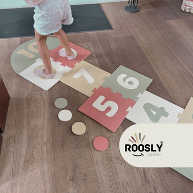 Roosly Hinkelmat & Speelkleed – Foam Puzzelspeelgoed Incl. Opbergtas