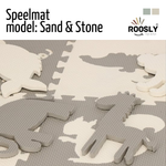 Roosly Speelmat & Speelkleed Baby 145×145 cm – Zacht, Veilig & Opvouwbaar – Grijs