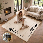 Roosly Speelmat & Speelkleed Baby 180×200 cm – Dubbelzijdig & Opvouwbaar – KING Beige