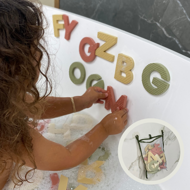 Roosly Badspeelgoed – Badletters & Foam Letters Incl. Opbergtas