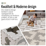 Roosly Speelmat & Speelkleed Baby 145×145 cm – Zacht, Veilig & Opvouwbaar – Grijs