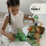 Roosly Magnetisch Speelgoed 30-delig – Magnetic Tiles Jungle – Montessori Bouwstenen
