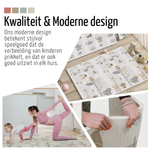 Roosly Speelmat & Speelkleed Baby 180×200 cm – Dubbelzijdig & Opvouwbaar – Safari & Jungle