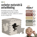 Roosly Speelmat & Speelkleed Baby 145×145 cm – Zacht, Veilig & Opvouwbaar – Grijs