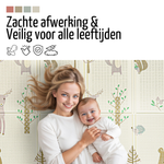 Roosly Speelmat & Speelkleed Baby 180×200 cm – Dubbelzijdig & Opvouwbaar – Safari & Jungle