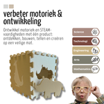 Roosly Speelmat & Speelkleed Baby 145×145 cm – Zacht, Veilig & Opvouwbaar – Beige