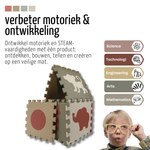 Roosly Speelmat & Speelkleed Baby 145×145 cm – Zacht, Veilig & Opvouwbaar – Pastel