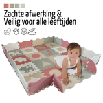 Roosly Speelmat & Speelkleed Baby 145×145 cm – Zacht, Veilig & Opvouwbaar – Pastel