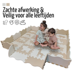 Roosly Speelmat & Speelkleed Baby 145×145 cm – Zacht, Veilig & Opvouwbaar – Beige