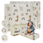 Roosly Speelmat & Speelkleed Baby 180×200 cm – Dubbelzijdig & Opvouwbaar – Safari & Jungle