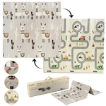 Roosly Speelmat & Speelkleed Baby 180×200 cm – Dubbelzijdig & Opvouwbaar – Safari & Jungle